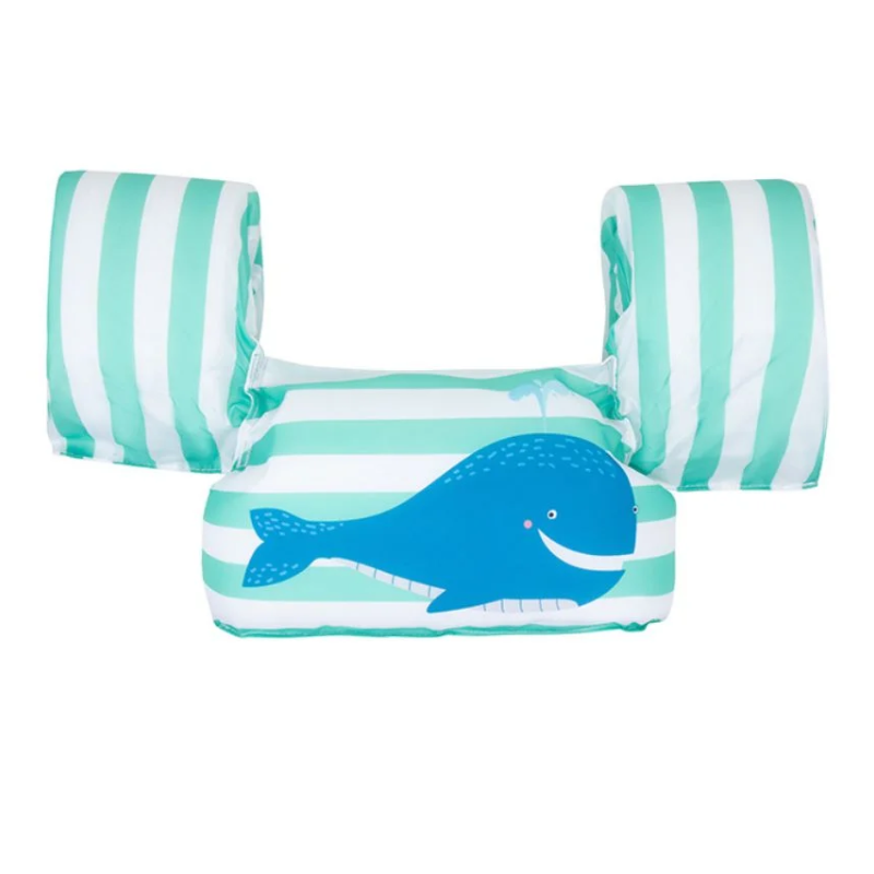 Μπρατσάκια με Έξτρα Θωρακική Ενίσχυση Swim Essentials Green Whale