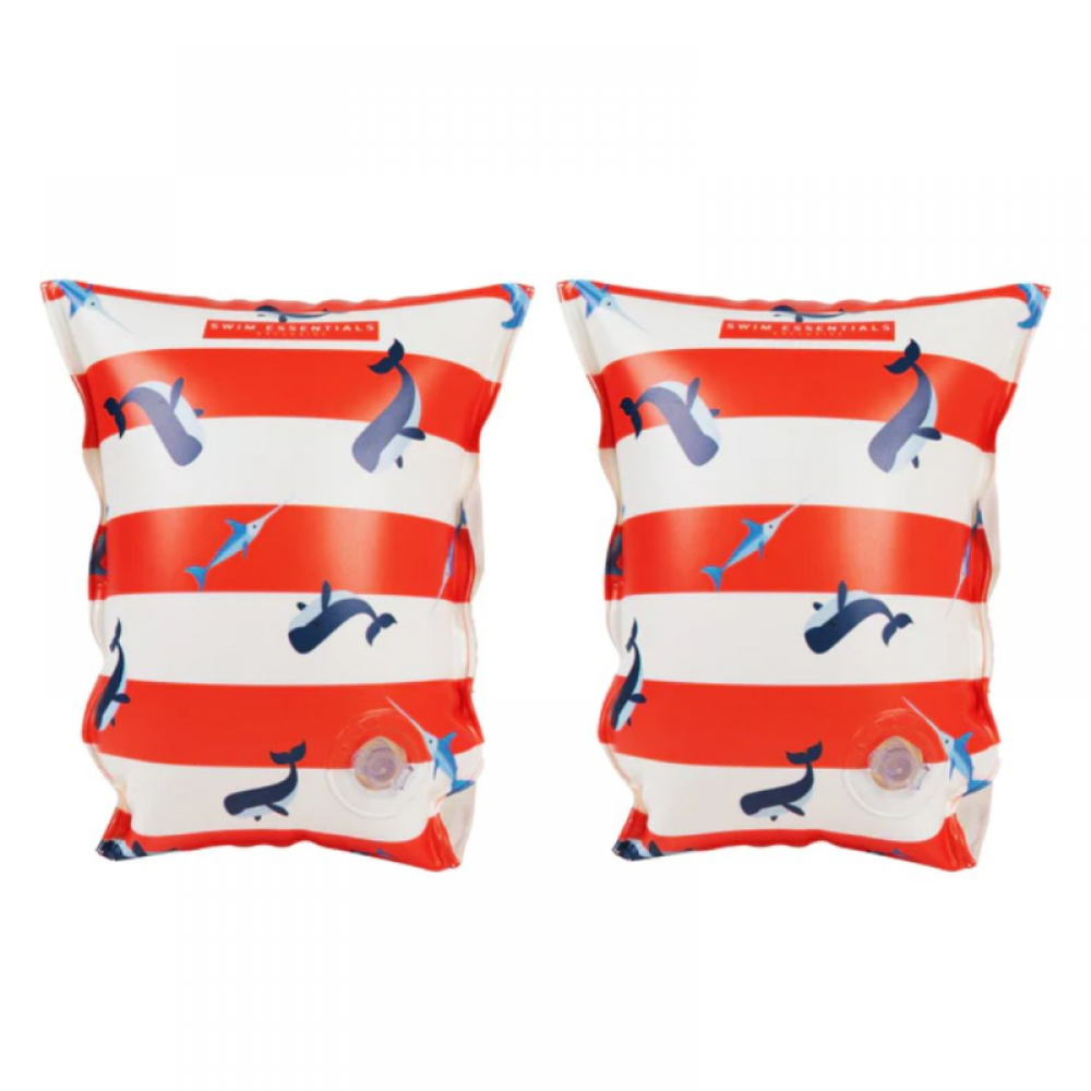 Μπρατσάκια Swim Essentials Red/White Whale Μπρατσάκια Swim Essentials Red/White Whale