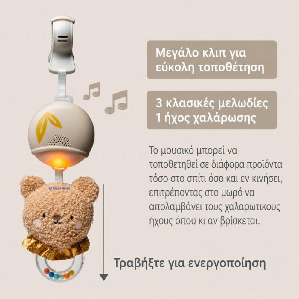 Κρεμαστό Μουσικό Παιχνίδι Taf Toys Musical Bear