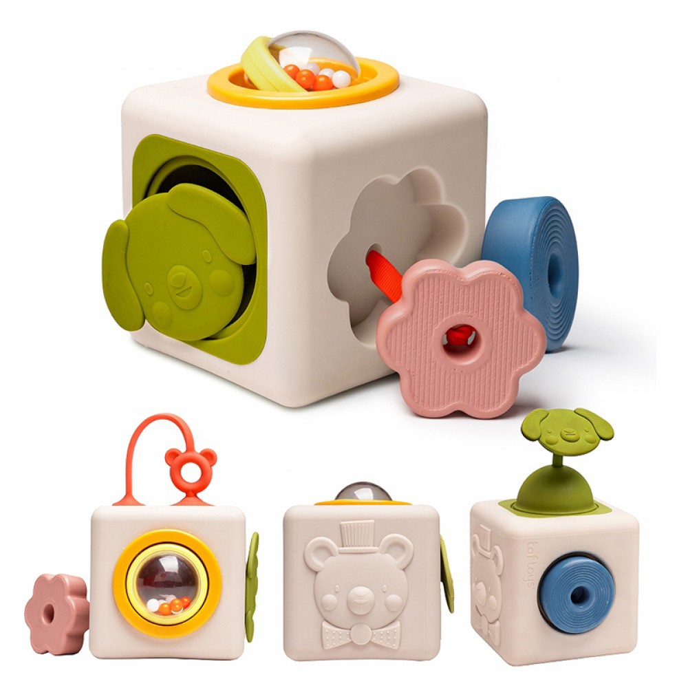 Κύβος Δραστηριοτήτων Σιλικόνης Taf Toys Peek & Play