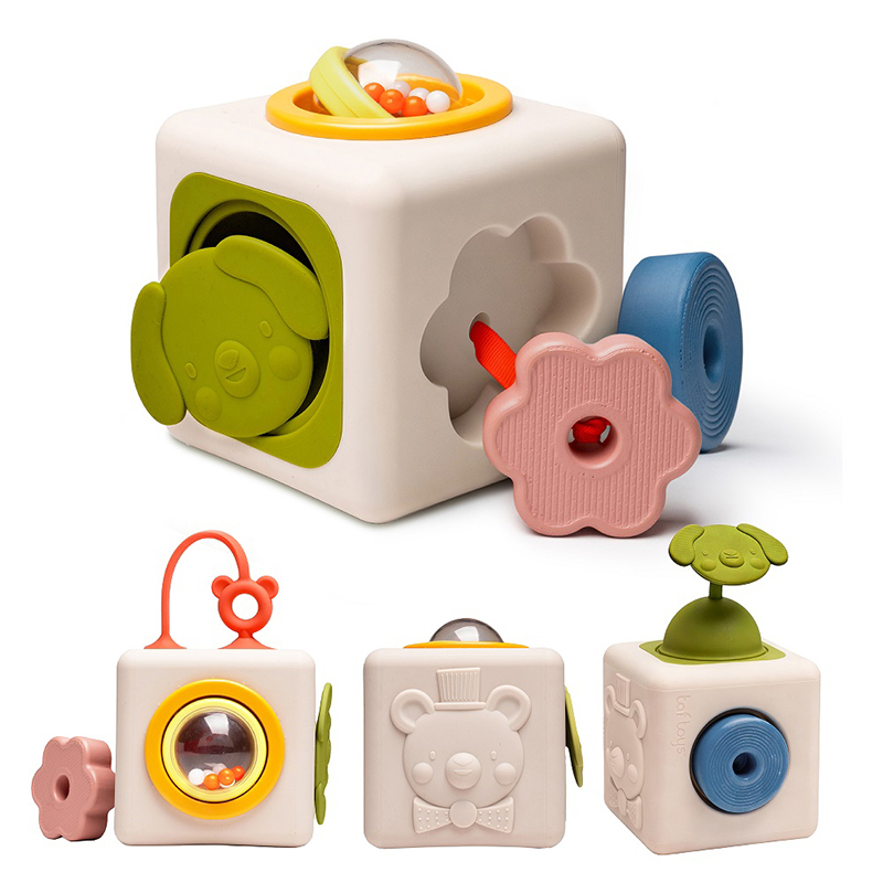 Κύβος Δραστηριοτήτων Σιλικόνης Taf Toys Peek & Play