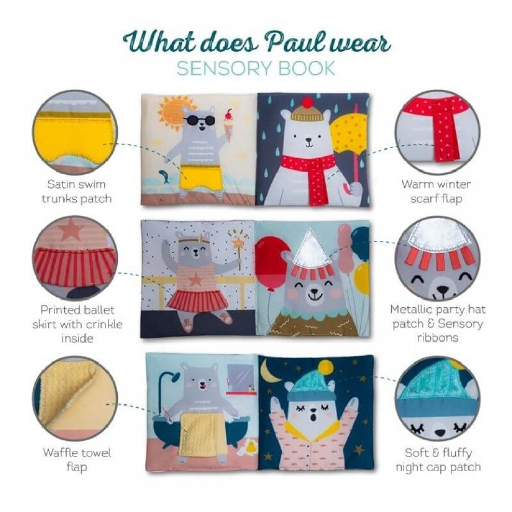 Βιβλίο Δραστηριοτήτων Taf Toys What does Paul wear 