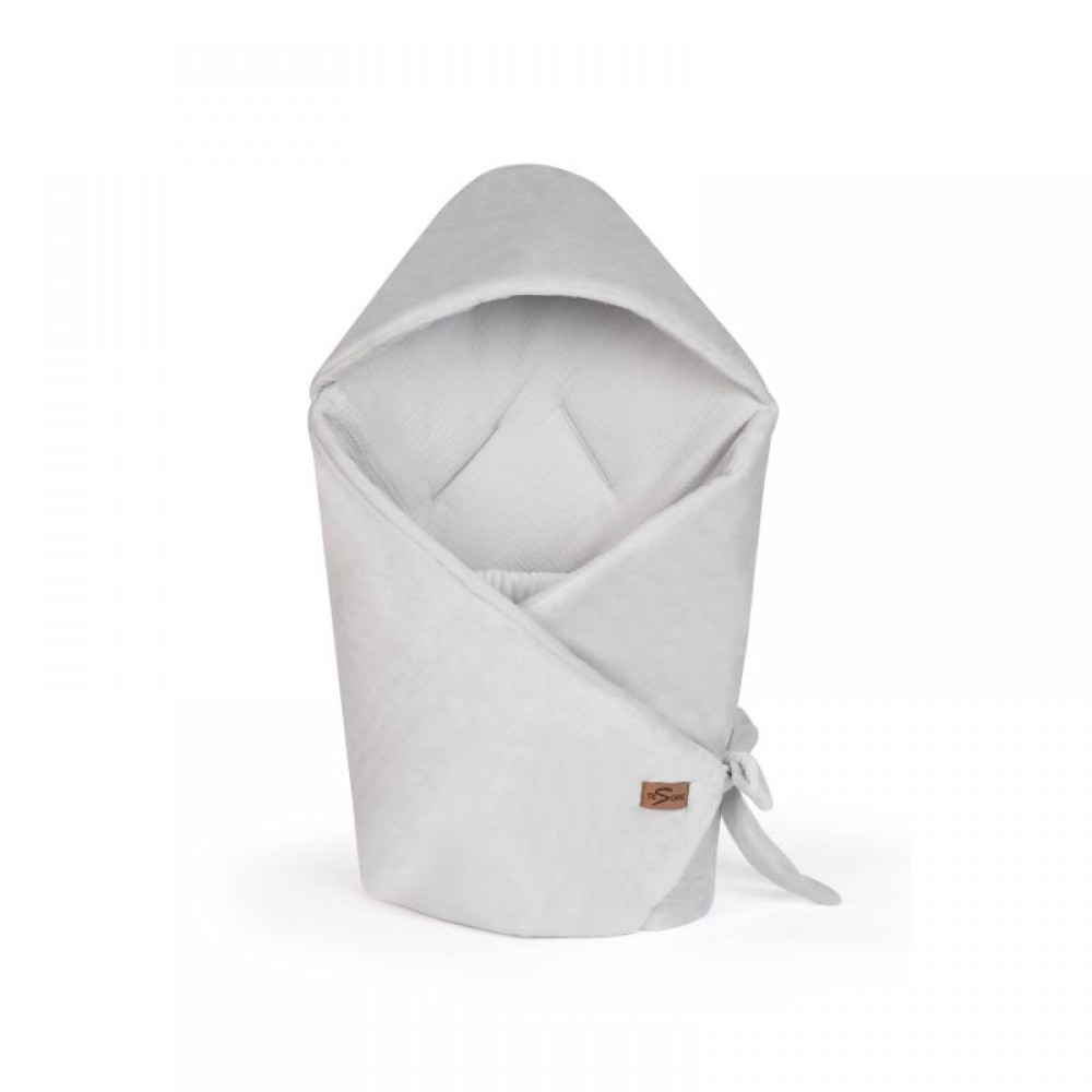 Κουβέρτα για Κάθισμα Αυτοκινήτου &Port Bebe Tesoro Velour Grey