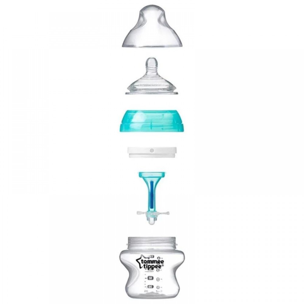 Μπιμπερό πλαστικό Tommee Tippee Advanced Anti-Colic 150ml 0m+ Mint (2τεμ.) 