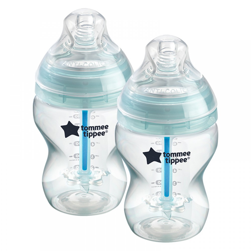 Μπιμπερό πλαστικό Tommee Tippee Advanced Anti-Colic 260ml 0m+ Mint (2τεμ.)