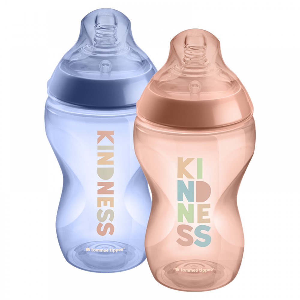 Μπιμπερό πλαστικό Tommee Tippee Closer to Nature 340ml 0m+ Kind (2τεμ.)