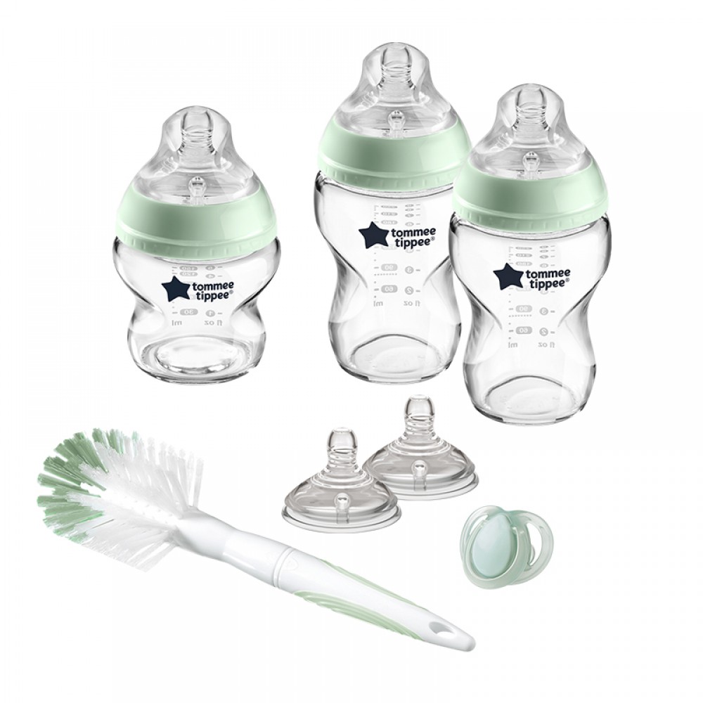 Σετ γυάλινα μπιμπερό Tommee Tippee Starter Kit Closer to Nature 0+ (7 τεμ.)