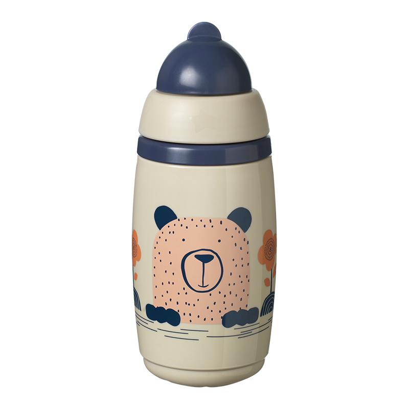 Κύπελλο Ισοθερμικό με Καλαμάκι Tommee Tippee Superstar Insulated Straw Cup 266ml 12m+ Grey