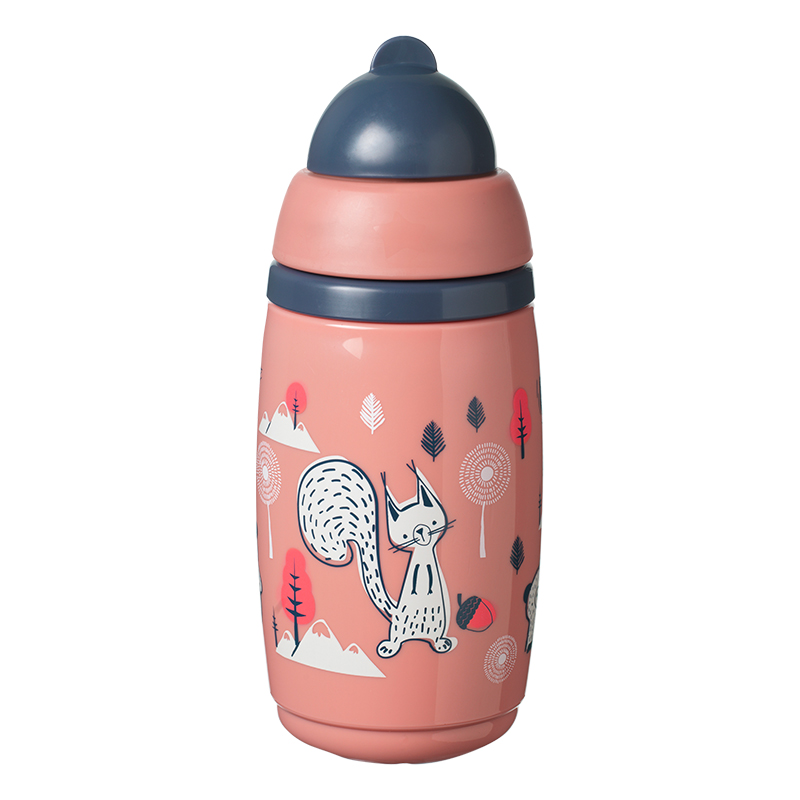 Κύπελλο Ισοθερμικό με Καλαμάκι Tommee Tippee Superstar Insulated Straw Cup 266ml 12m+ Pink