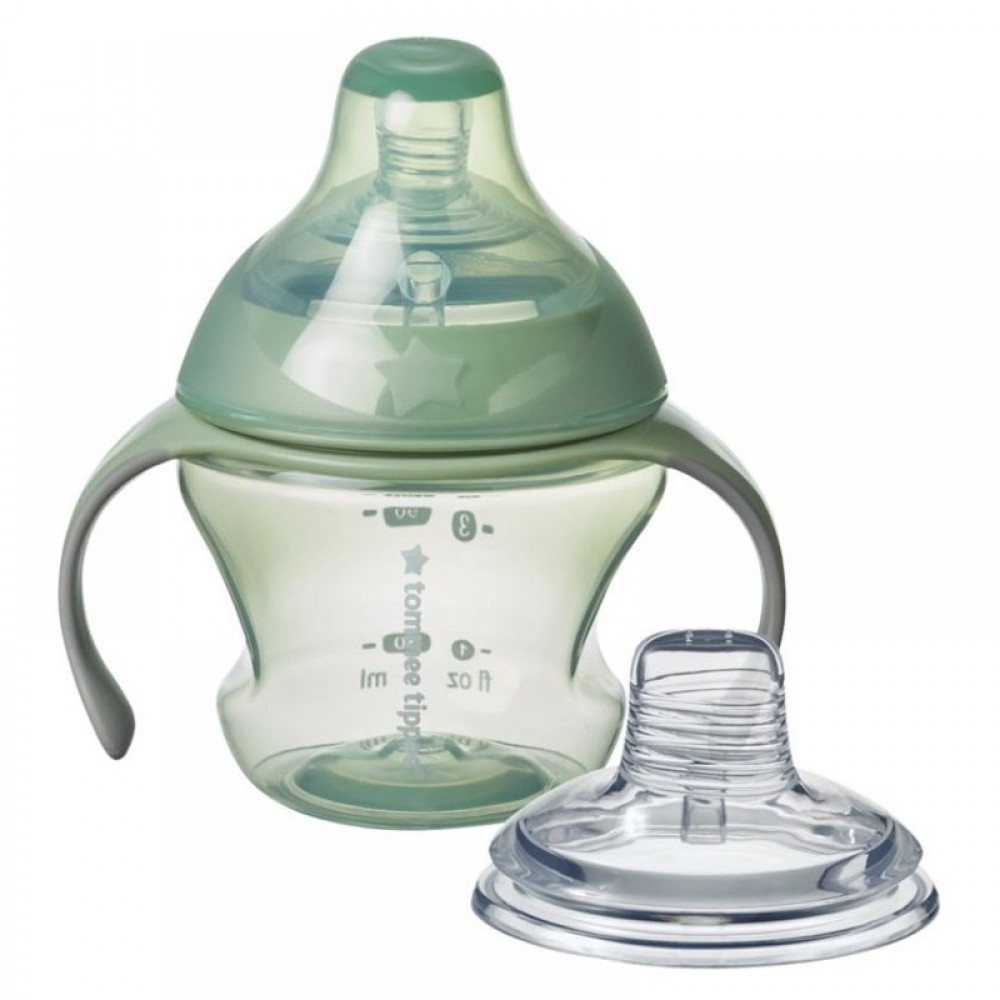 Κύπελλο με Στόμιο Σιλικόνης Tommee Tippee First Trainer 150ml 4m+ Green Κύπελλο με Στόμιο Σιλικόνης Tommee Tippee First Trainer 150ml 4m+ Green