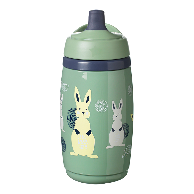 Μπουκάλι Ισοθερμικό με Σκληρό Στόμιο Tommee Tippee Superstar Insulated Sportee Bottle 266ml 12m+ Green