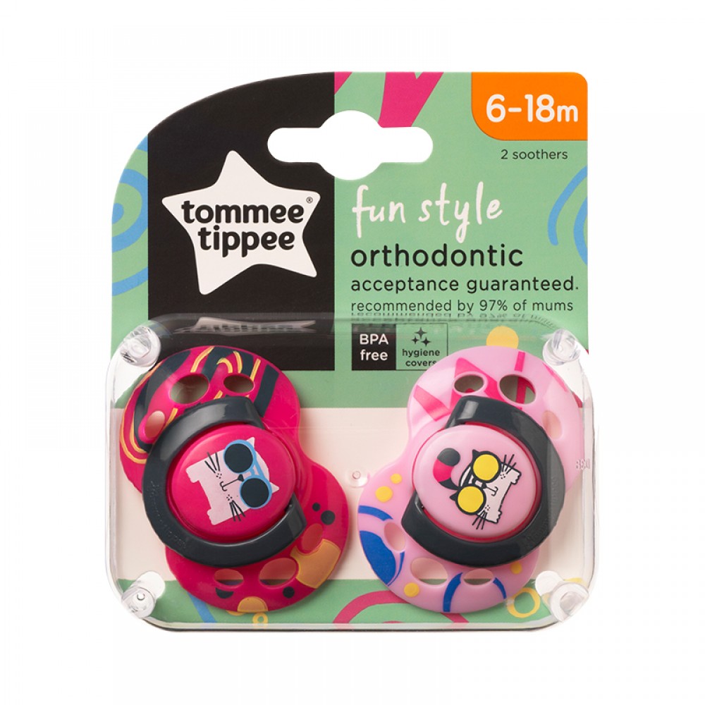 Πιπίλα Σιλικόνης Tommee Tippee Fun Girl 18-36m (2τεμ.) Πιπίλα Σιλικόνης Tommee Tippee Fun Girl 18-36m (2τεμ.)