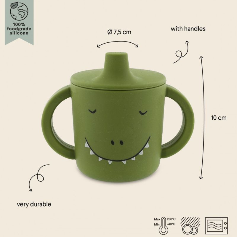 Εκπαιδευτικό Ποτήρι Σιλικόνης Trixie Sippy Cup Mr. Dino