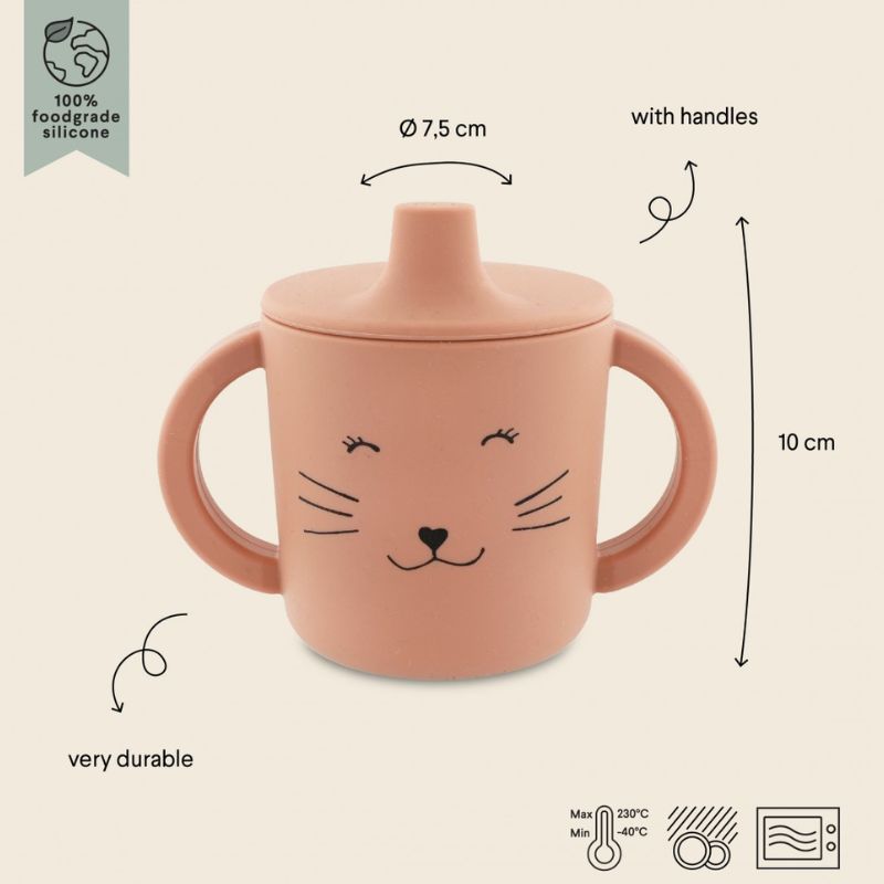 Εκπαιδευτικό Ποτήρι Σιλικόνης Trixie Sippy Cup Mrs. Cat