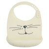 Σαλιάρα Σιλικόνης Cat Trois Kilos Sept Beige Σαλιάρα Σιλικόνης Cat Trois Kilos Sept Beige