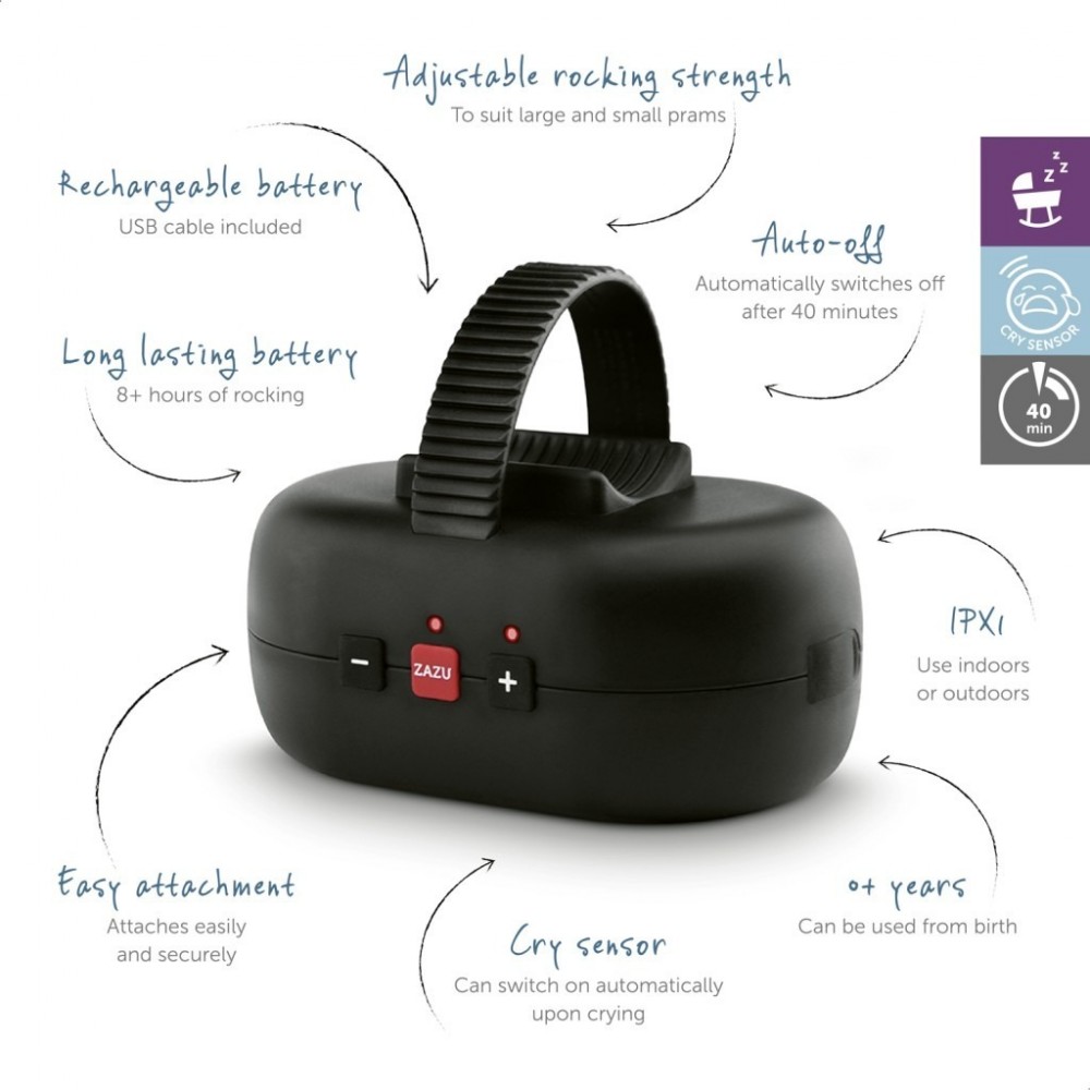 Συσκευή Δόνησης Καροτσιού ZAZU Robby Rocker V3