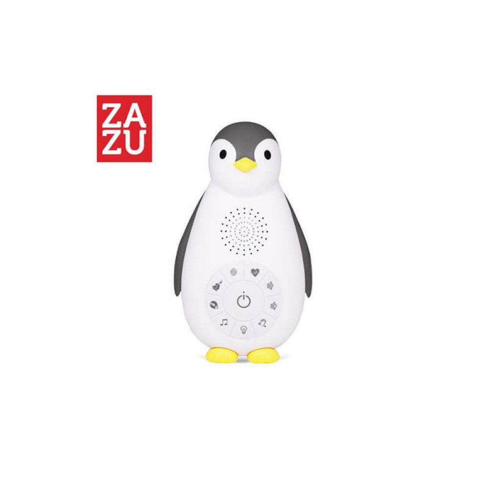 Συσκευή νανουρίσματος, Bluetooth, φως νυκτός ZAZU Zoe ο Πιγκουίνος Blue