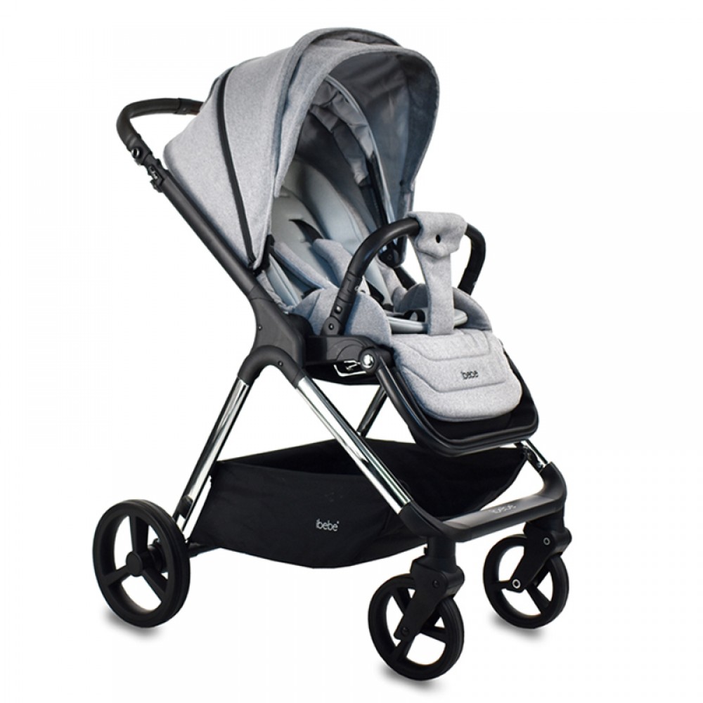Πολυκαρότσι iBebe Ice 2in1 Chrome/Gray Πολυκαρότσι iBebe Ice 2in1 Chrome/Gray