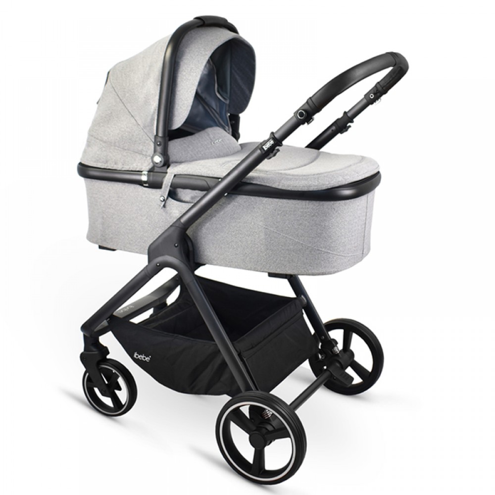 Πολυκαρότσι iBebe Ice 2in1 Black/Gray Πολυκαρότσι iBebe Ice 2in1 Black/Gray