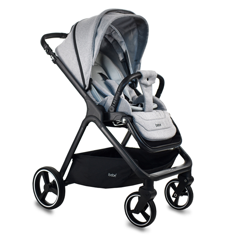 Πολυκαρότσι iBebe Ice 2in1 Black/Gray Πολυκαρότσι iBebe Ice 2in1 Black/Gray
