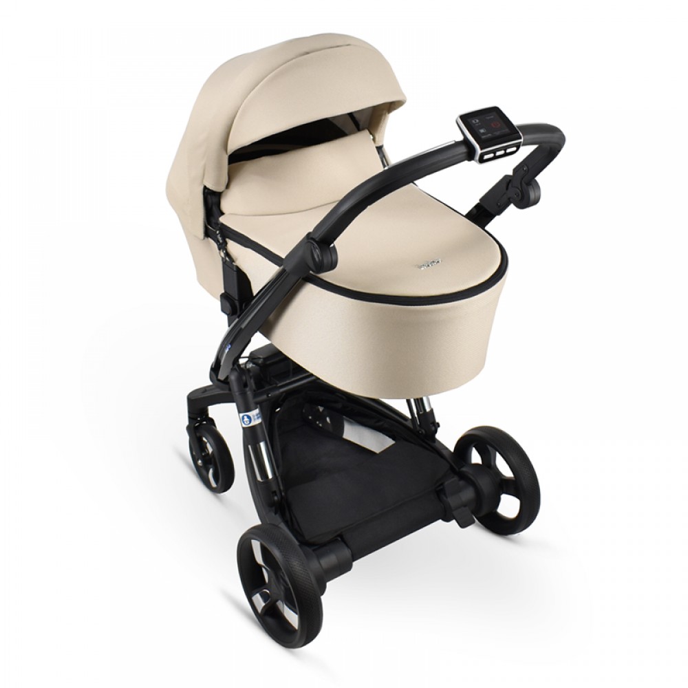 Πολυκαρότσι iBebe iStop&Drive 2in1 Black Gloss/Beige Πολυκαρότσι iBebe iStop&Drive 2in1 Black Gloss/Beige