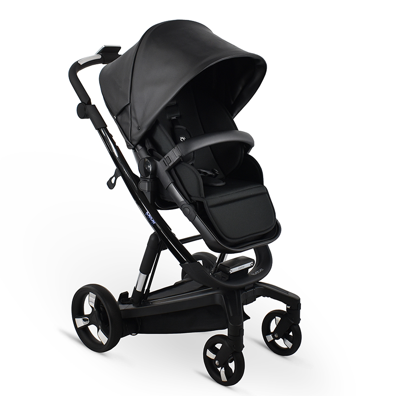 Πολυκαρότσι iBebe iStop&Drive 2in1 Eco Black