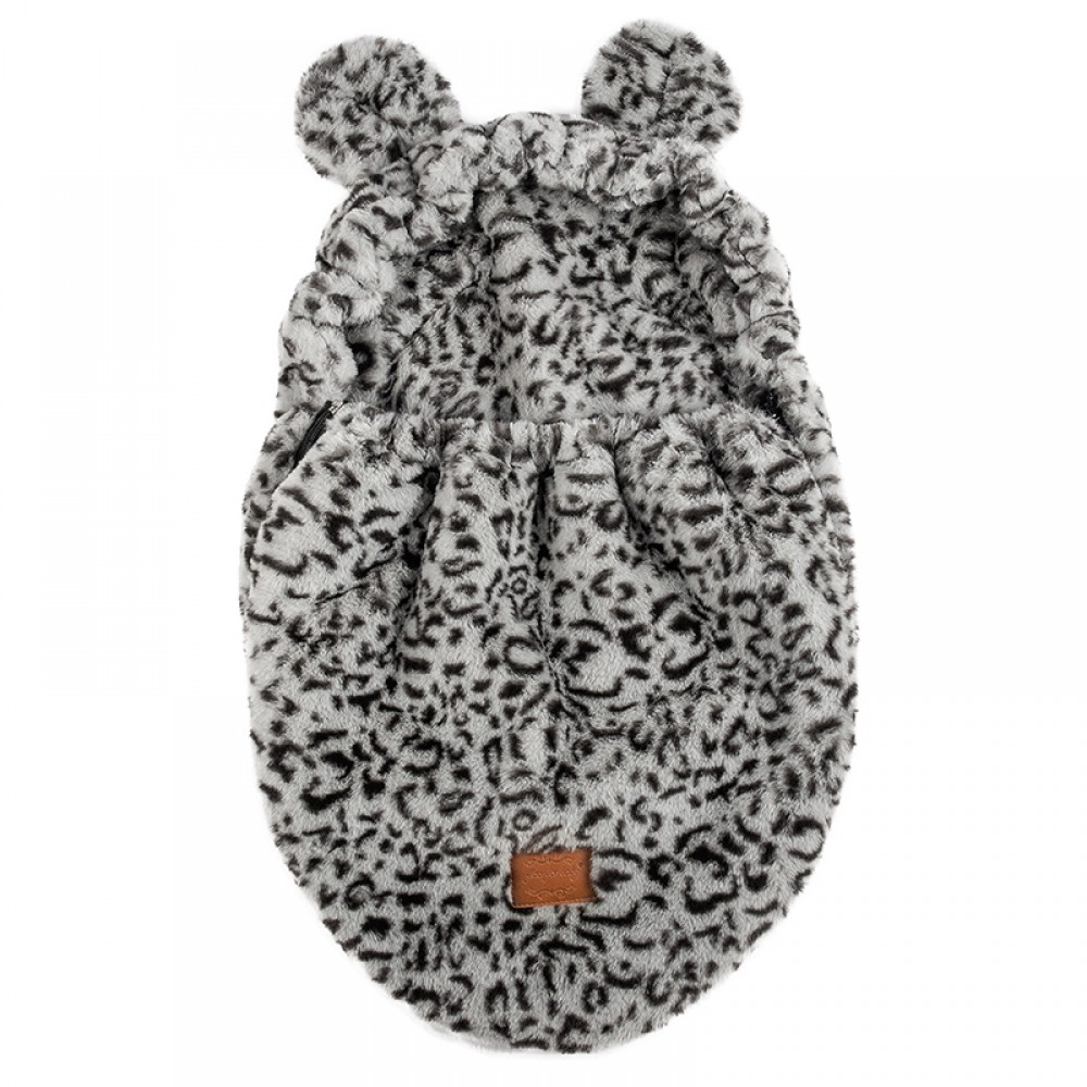 Ποδόσακος Καροτσιού / Καθίσματος Αυτοκινήτου iBebe Mini Me Velour Grey / Black Leopard Ποδόσακος Καροτσιού / Καθίσματος Αυτοκινήτου iBebe Mini Me Velour Grey / Black Leopard