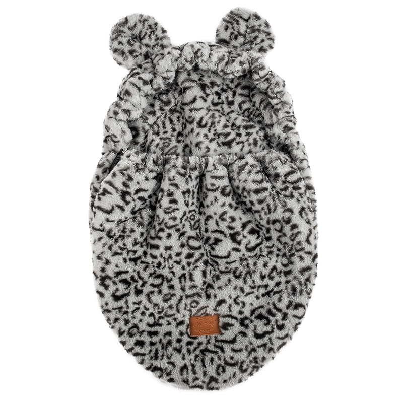 Ποδόσακος Καροτσιού / Καθίσματος Αυτοκινήτου iBebe Mini Me Velour Grey / Black Leopard Ποδόσακος Καροτσιού / Καθίσματος Αυτοκινήτου iBebe Mini Me Velour Grey / Black Leopard