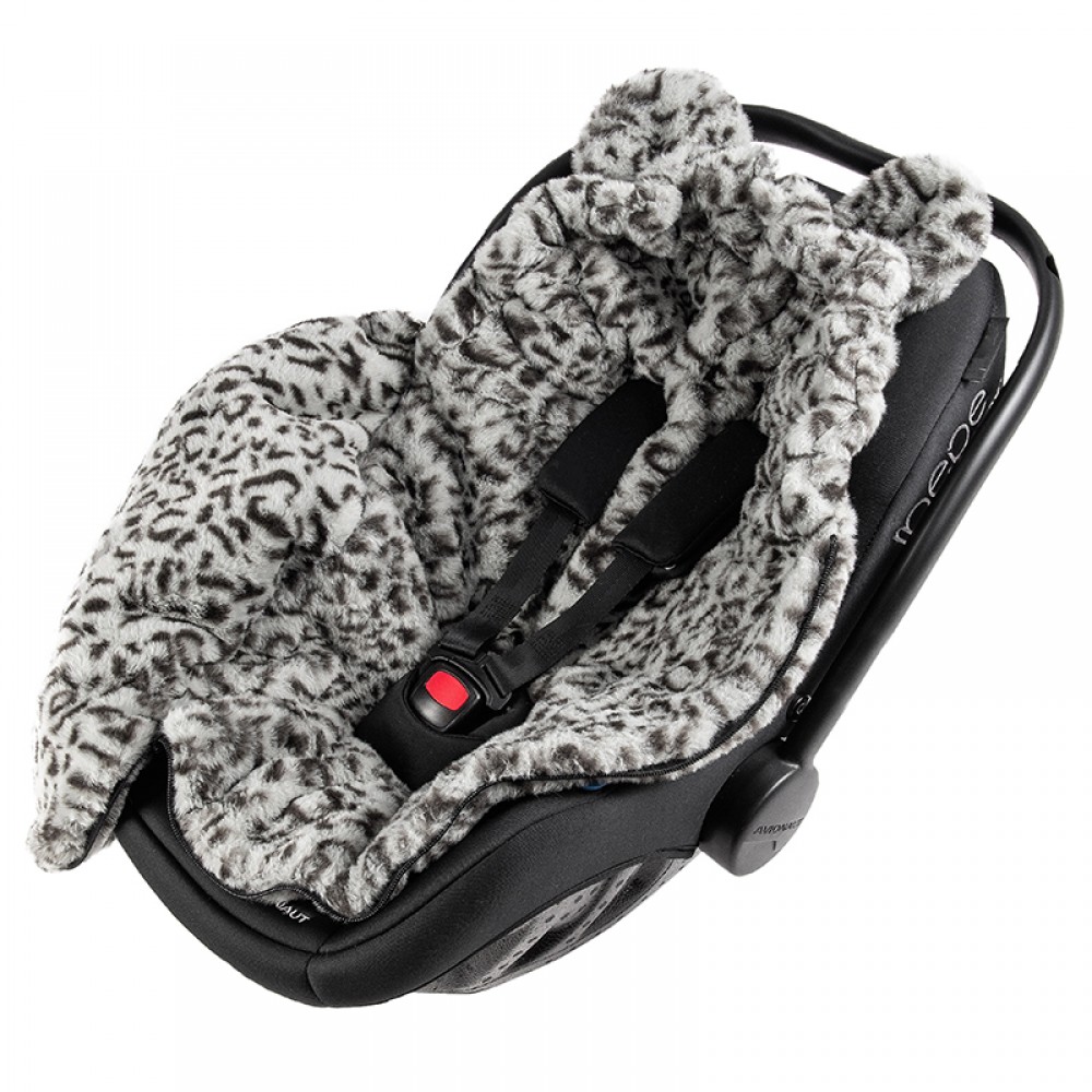 Ποδόσακος Καροτσιού / Καθίσματος Αυτοκινήτου iBebe Mini Me Velour Grey / Black Leopard Ποδόσακος Καροτσιού / Καθίσματος Αυτοκινήτου iBebe Mini Me Velour Grey / Black Leopard
