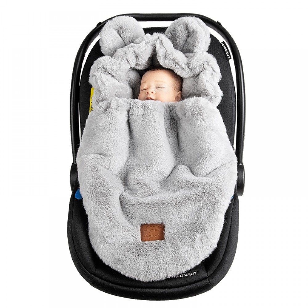 Ποδόσακος Καροτσιού / Καθίσματος Αυτοκινήτου iBebe Mini Me Velour Light Grey  Ποδόσακος Καροτσιού / Καθίσματος Αυτοκινήτου iBebe Mini Me Velour Light Grey