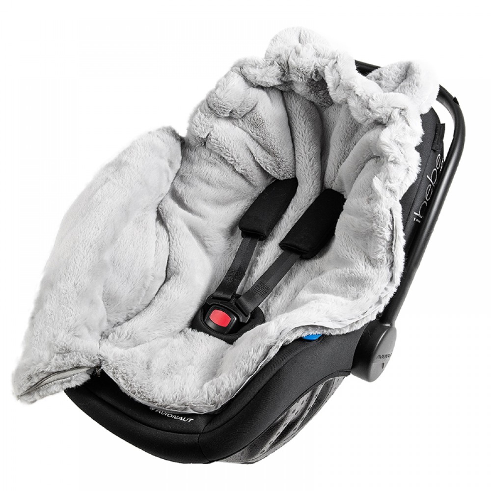 Ποδόσακος Καροτσιού / Καθίσματος Αυτοκινήτου iBebe Mini Me Velour Light Grey  Ποδόσακος Καροτσιού / Καθίσματος Αυτοκινήτου iBebe Mini Me Velour Light Grey