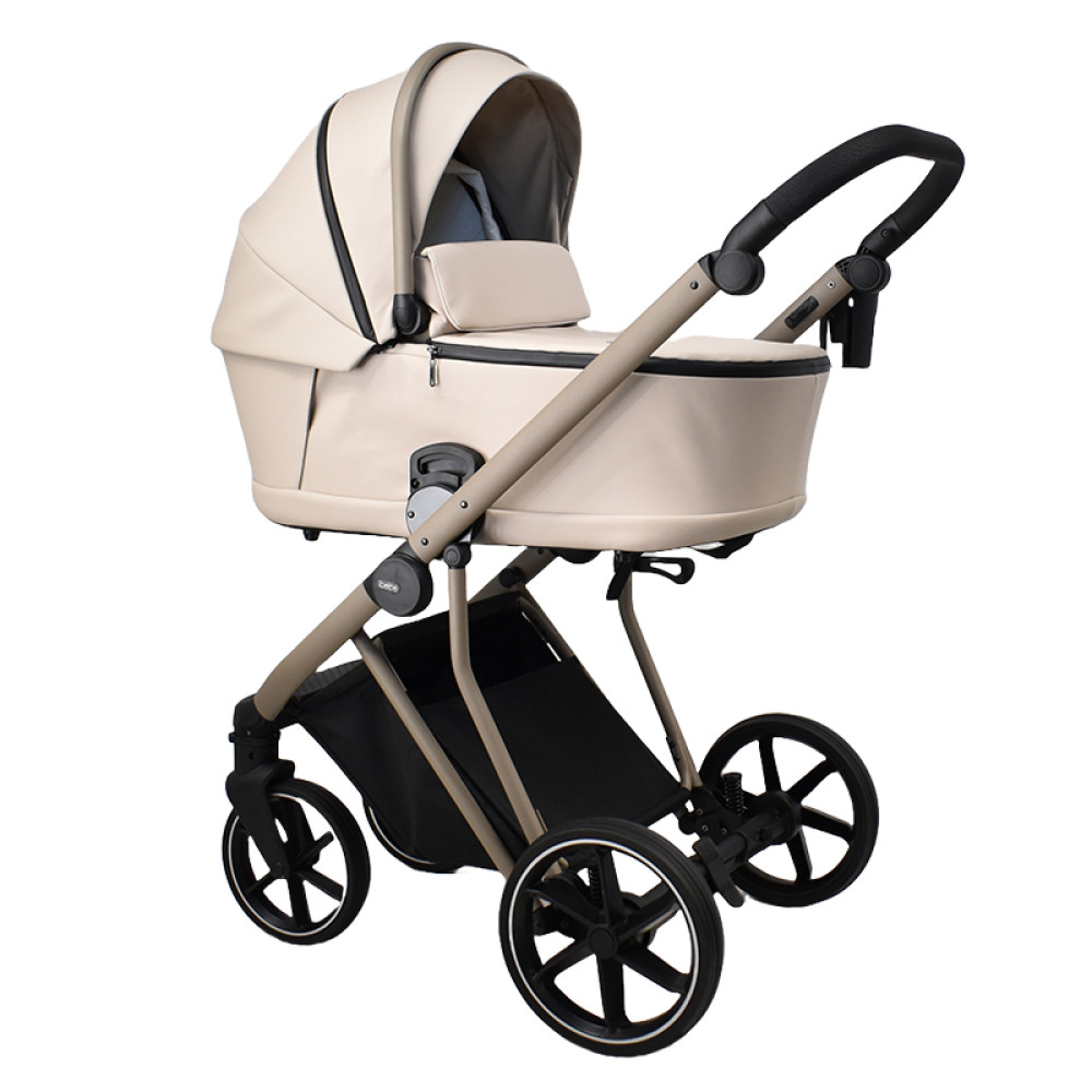 Πολυκαρότσι iBebe Next2 2in1 Eco Leather Beige