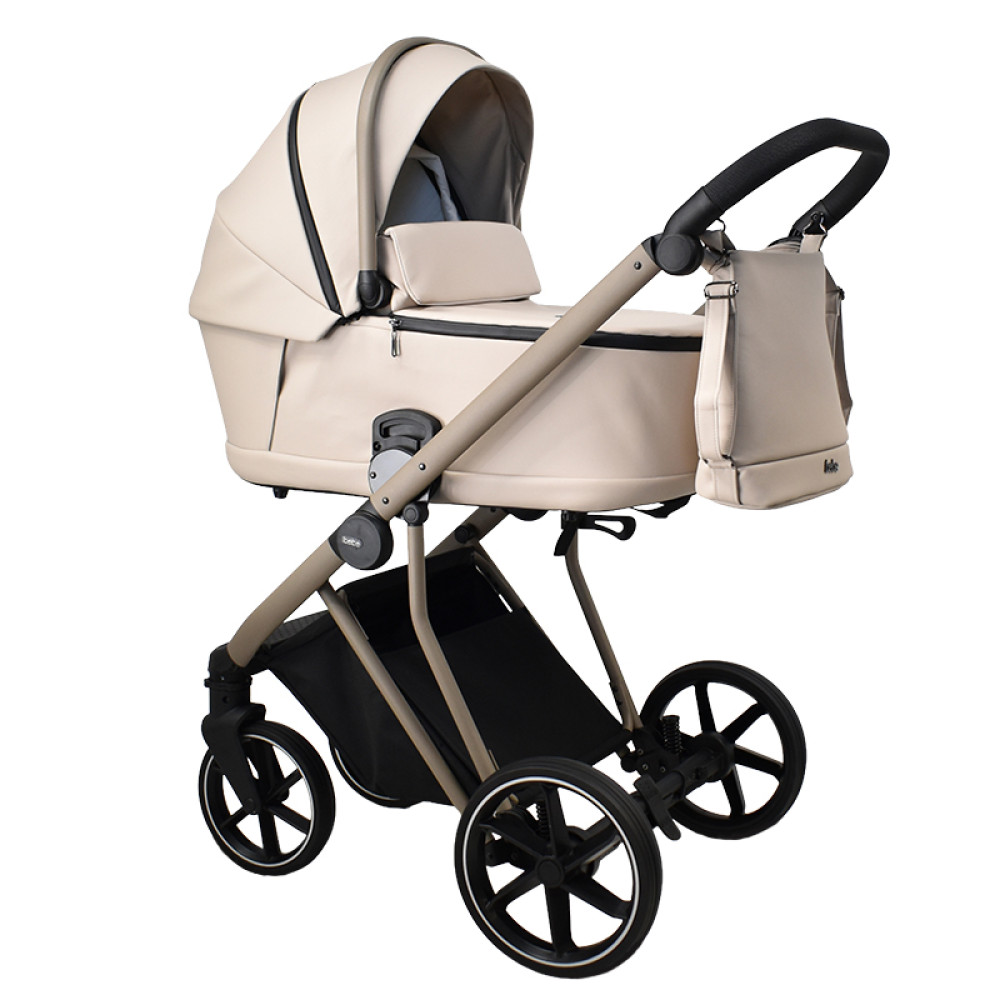 Πολυκαρότσι iBebe Next2 2in1 Eco Leather Beige