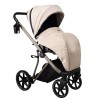 Πολυκαρότσι iBebe Next2 2in1 Eco Leather Beige