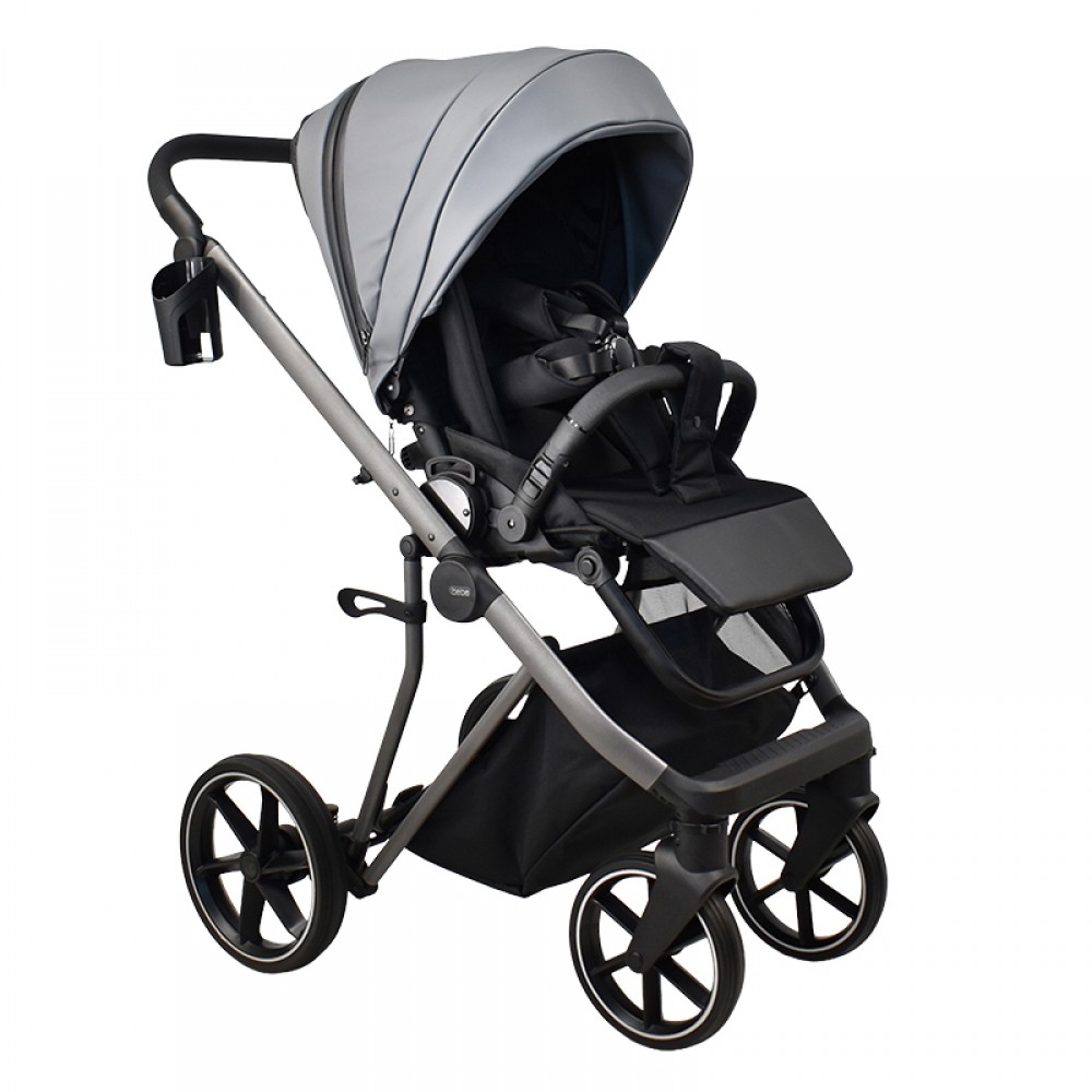 Πολυκαρότσι iBebe Next2 2in1 Eco Leather Grey