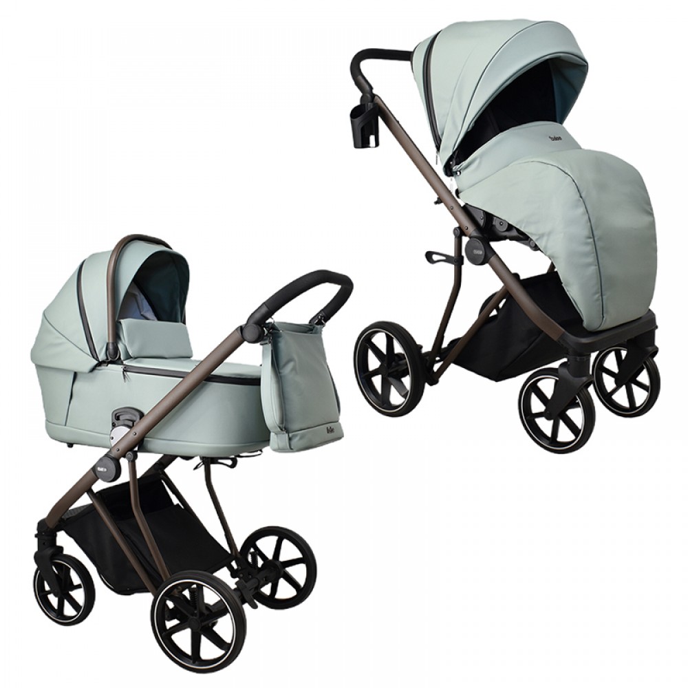 Πολυκαρότσι iBebe Next2 2in1 Eco Leather Mint