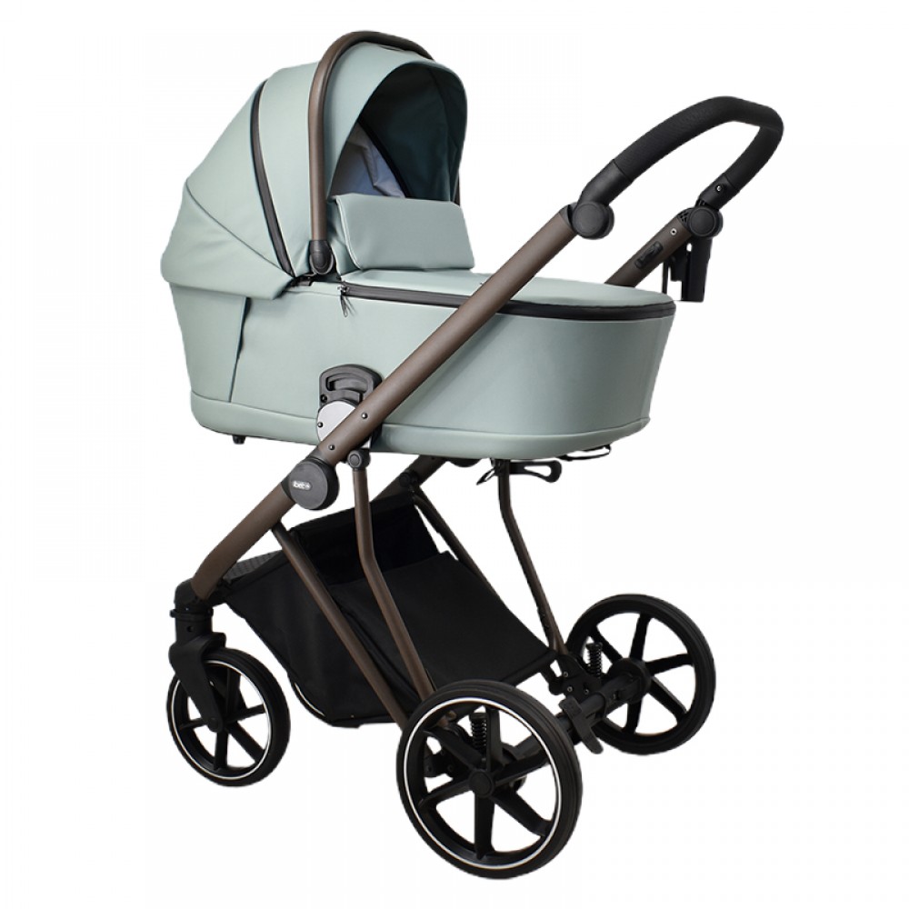 Πολυκαρότσι iBebe Next2 2in1 Eco Leather Mint