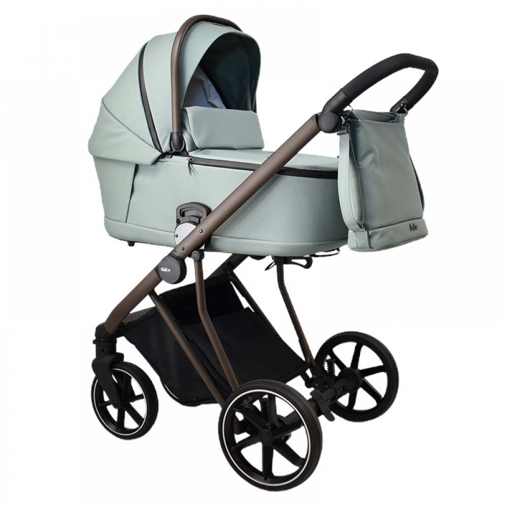 Πολυκαρότσι iBebe Next2 2in1 Eco Leather Mint