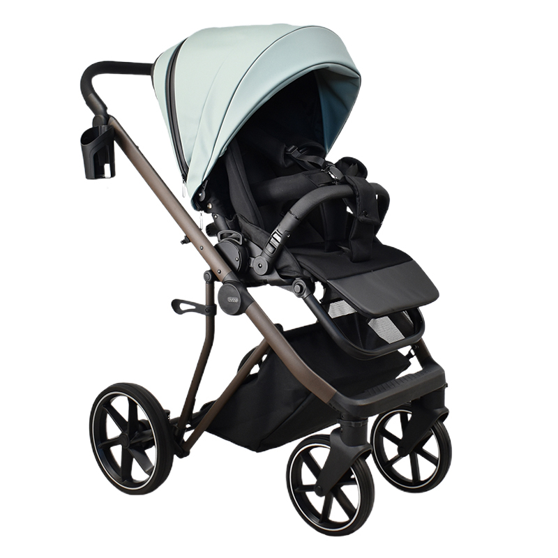 Πολυκαρότσι iBebe Next2 2in1 Eco Leather Mint