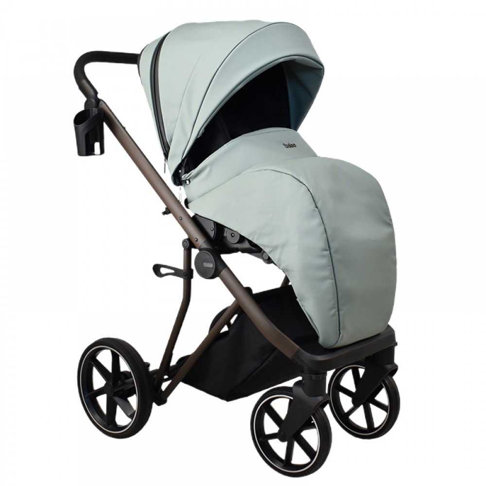 Πολυκαρότσι iBebe Next2 2in1 Eco Leather Mint