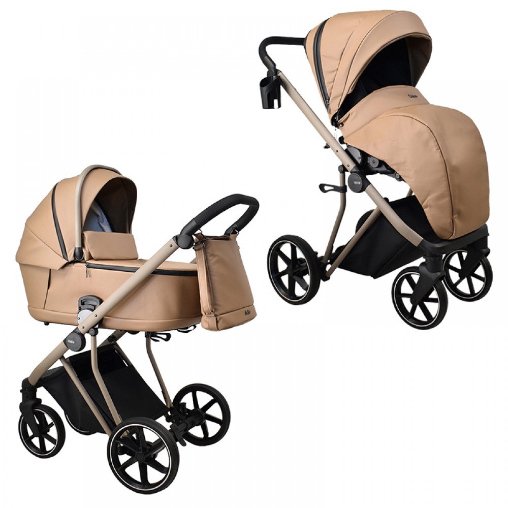 Πολυκαρότσι iBebe Next2 2in1 Eco Dark Beige