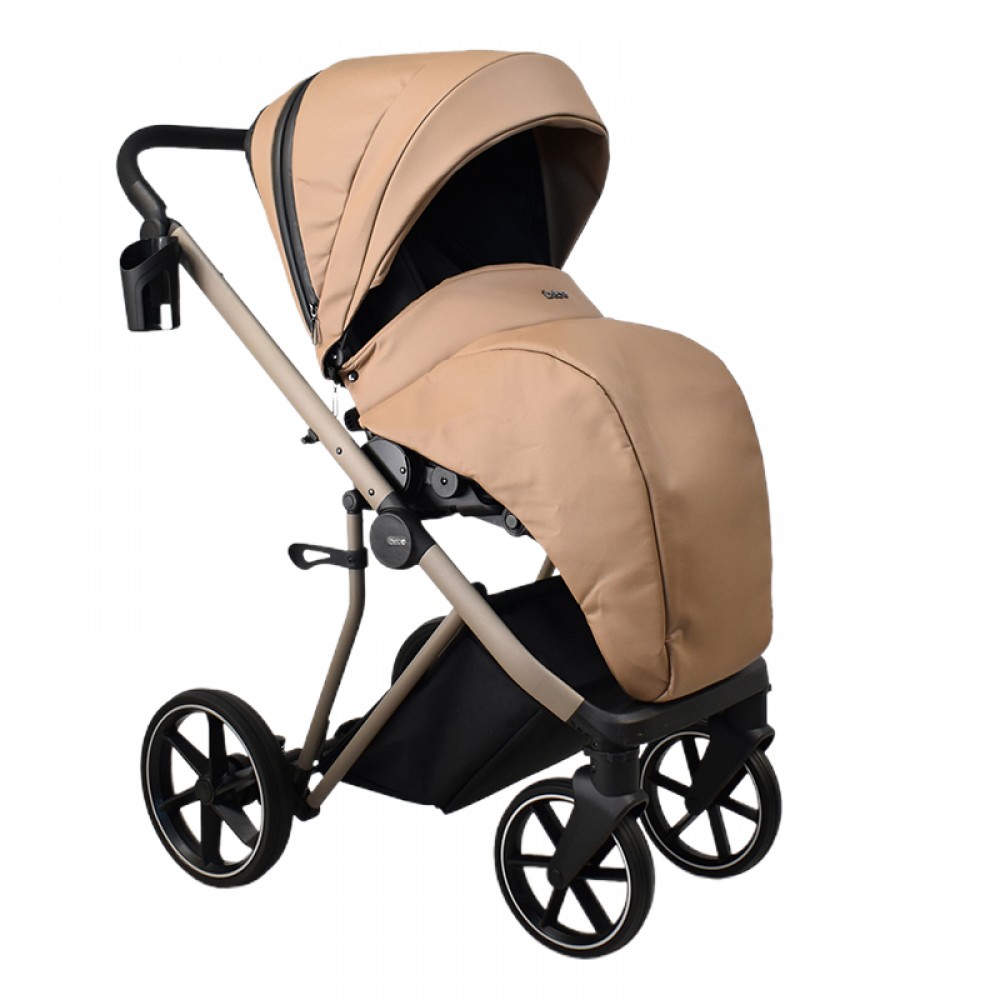 Πολυκαρότσι iBebe Next2 2in1 Eco Dark Beige