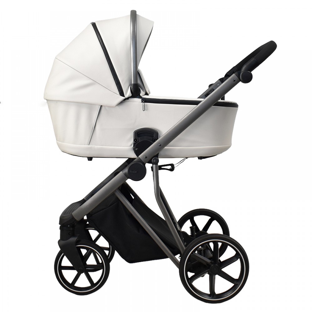 Πολυκαρότσι iBebe Next2 2in1 Eco Leather Light Silver