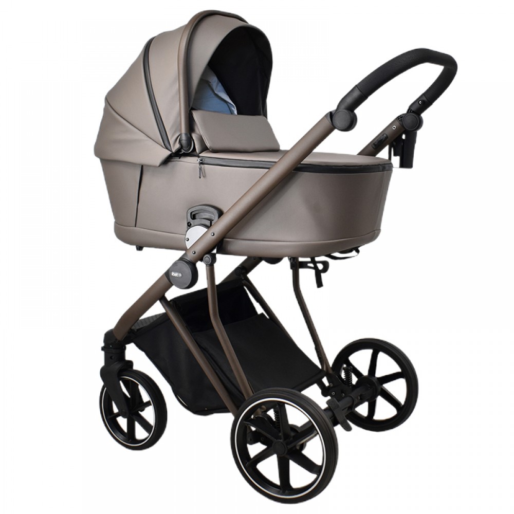 Πολυκαρότσι iBebe Next2 2in1 Eco Leather Latte