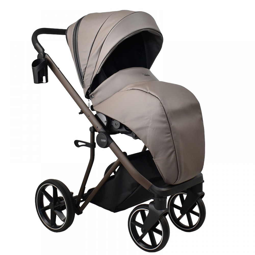 Πολυκαρότσι iBebe Next2 2in1 Eco Leather Latte