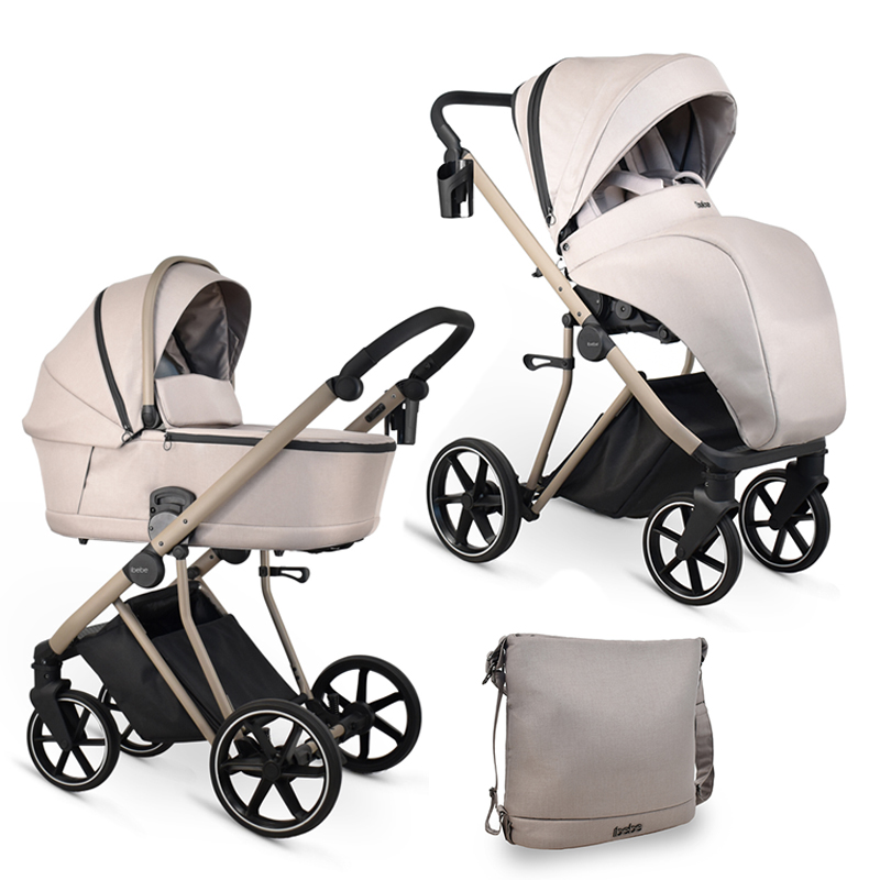 Πολυκαρότσι iBebe Next2 2in1 Beige Πολυκαρότσι iBebe Next2 2in1 Beige