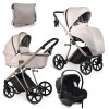 Πολυκαρότσι iBebe Next2 3in1 Beige Πολυκαρότσι iBebe Next2 3in1 Beige