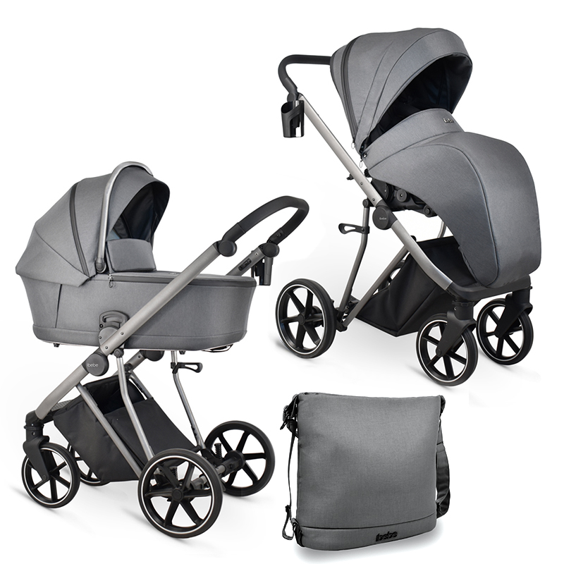 Πολυκαρότσι iBebe Next2 2in1 Grey Πολυκαρότσι iBebe Next2 2in1 Grey