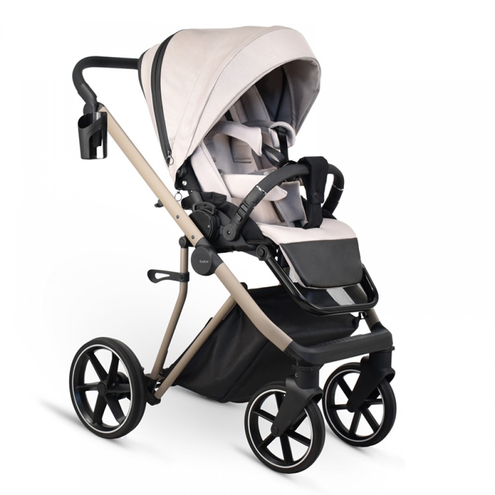 Πολυκαρότσι iBebe Next2 3in1 Beige Πολυκαρότσι iBebe Next2 3in1 Beige