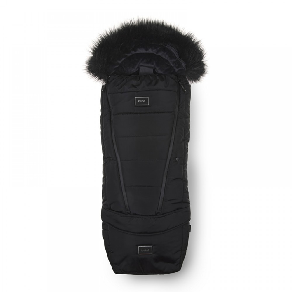 Αδιάβροχoς Ποδόσακος Καροτσιού iBebe Thermo Black Αδιάβροχoς Ποδόσακος Καροτσιού iBebe Thermo Black